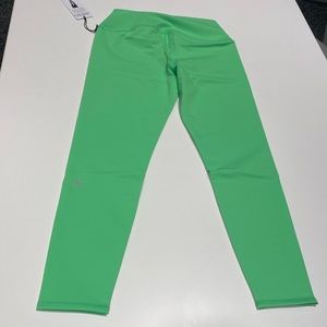 NEW ALO Yoga 7/8 High Waist Airbrush Leggings Green Glow **Neon** Size Large NWT